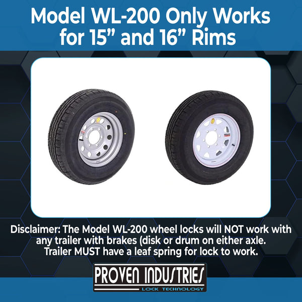 Wheel Lock Model WL-200 Proven Locks 