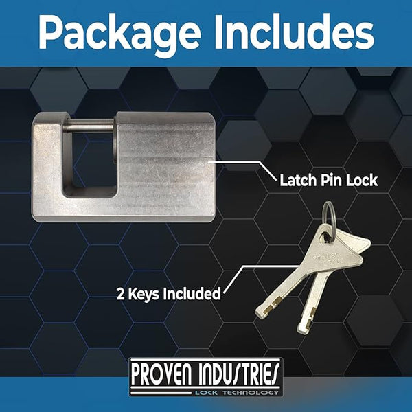 Latch Pin Lock 2 5/16'' Trailer Coupler Locks Proven Industries 