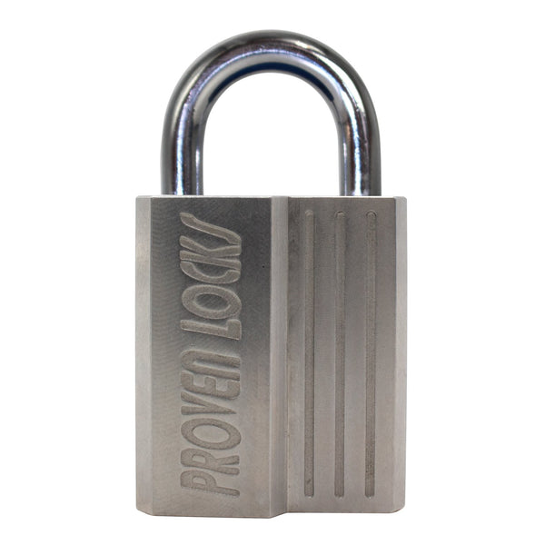 Heavy Duty Padlock-3/8" (10mm) Shackle other locks Proven Locks Stainless (Solid 303 Stainless Steel) (+$50.00) 1" Cobra 7 / Keyed Differently