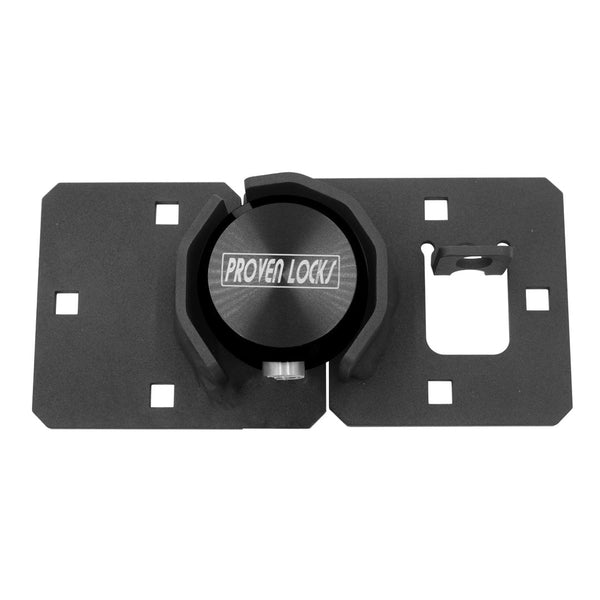 Hasp Kit (vertical key) Puck Locks Proven Industries Black (Billet 6061 Aluminum) Keyed Differently 